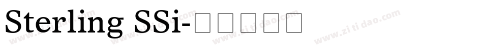 Sterling SSi字体转换